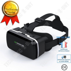 TD® 3D-glasögon virtual reality VR-headset G04A för videor och spel på Apple-, Samsung-, Huawei-telefoner - svart