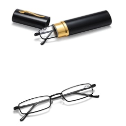Effektive stilfulde læsebriller med styrke (+1,0-+4,0) Svart +2.0