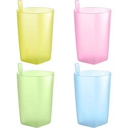 Sippy Cup oljilla erilaisia ​​värejä Olkikupit Muovikuppi juomakuppi