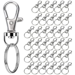 35 st Nyckelringar, För nycklar, Karbinhake Nyckelring Metallpolering D