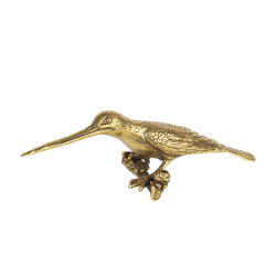 Vintage Copper Humming Bird Liten söt fågelstaty statyett Hem