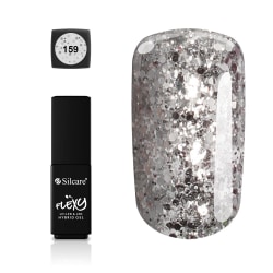 Silcare - Flexy - Hybrid gel - Color: 159 - 4,5 gram Silver