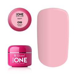 Base One - UV Gel - Matt - Cream Pink - 08 - 5 gram Rosa