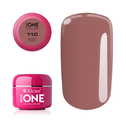 Base one - Color - UV Gel - Smoky Pink - 11C - 5 gram Mörkrosa