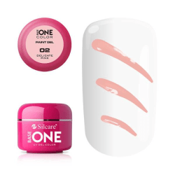 Base One - UV Gel - Paint Gel - Delicate Pink - 02 - 5 gram Rosa