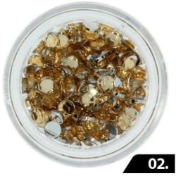 Zirkon stenar (Glas) - 3 mm - 200 st - 02 Guld