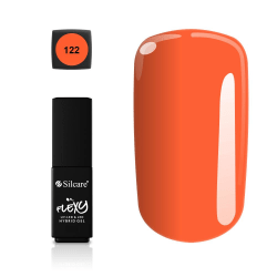 Silcare - Flexy - Hybrid gel - Color: 122 - 4,5 gram Orange