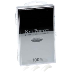 Neutrala nageltippar - Nail Perfect - Fast curve - 100 st