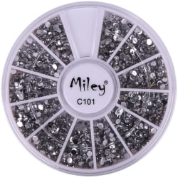 Rundel - Miley - C101 - Nageldekorationer - Ca: 600 st Kristall