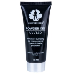 Akrylgel - Powder gel - Clear 15 ml - Allepaznokcie Transparent