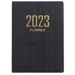 365 Days A7 Planning Notebook 2023 English Schedule Book black