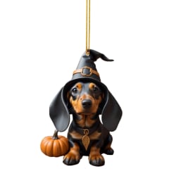 Söt hund bil hängande Halloween dekoration hänge