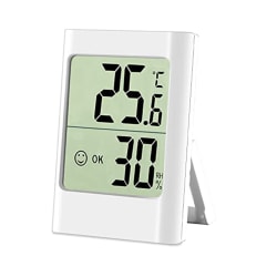 Digital Mini Hygrometer Termometer Hem Luftavloppsövervakning white