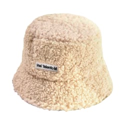 Dam Vinterimitation Lammull Bucket Hat-One Size beige