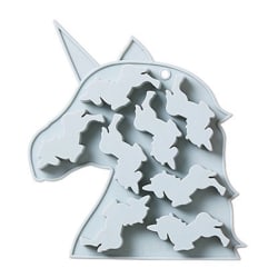8 Unicorn Pony Silikon Choklad Godisform blue