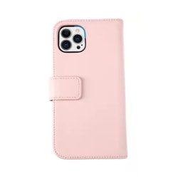 Matkailuauton lompakkokotelo aitoa nahkaa - iPhone 12 Pro Max - Pink