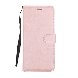Flip Stand nahkainen lompakkokotelo Sony Xperia 5 Pink -puhelime Pink