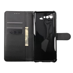 Asus ROG Phone 5s Plånboksfodral med Stativ - Svart