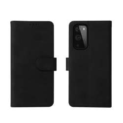 Flip Stand Leather Wallet Case For OnePlus 9 Pro Black Svart