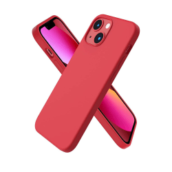 iPhone 13 nestemäinen silikonikotelo, kiinalainen punainen Red