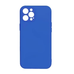 iPhone 12 Pro Silikone Cover Blå med kameracover i høj kvalitet Blue