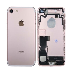 iPhone 7 Baksida/Komplett Ram - Roséguld Pink gold