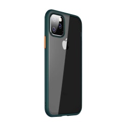 TPU Edge läpinäkyvä iskunkestävä kotelo iPhone 11 Pro Greenille Green