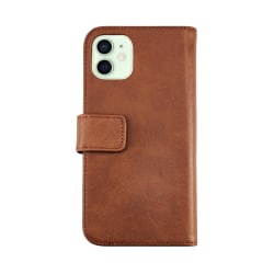 iPhone 12 Mini Plånboksfodral Läder Rvelon - Brun Brun