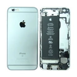 iPhone 6S Baksida/Komplett Ram med Batteri - Silver (Begagnad) Vit