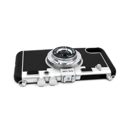 Mobilskal Silikon iPhone X/XS Kamera motiv - Svart Svart