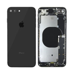 iPhone 8 Plus Baksida/Komplett Ram - Svart Svart