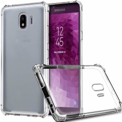 Stöttåligt Mobilskal Samsung J4 - Transparent Transparent
