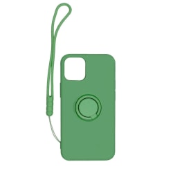 Apple iPhone 12 Pro Max blødt flydende silikonetui grønt med mag Green
