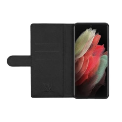 Samsung S22 Ultra Plånboksfodral Magnet Rvelon - Svart Svart