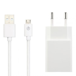 G-SP opladningssæt (Micro-USB-kabel 1M med 2,1A højhastighedsopl hvid