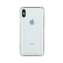 iPhone X/XS Stöttåligt Skal med Korthållare - Transparent Transparent