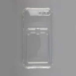 iPhone 7/8 Plus Stöttåligt Skal med Korthållare - Transparent Transparent
