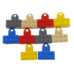 10st Lego Kylskåpsmagneter - Blandade färger flerfärgad