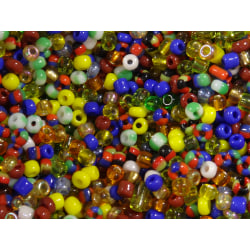 4400st Glaspärlor 2mm - Blandade Färger flerfärgad