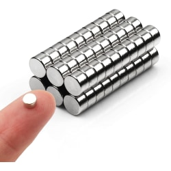 60 st Små Magneter Runda Kylskåpsmagneter Liten Cylinder