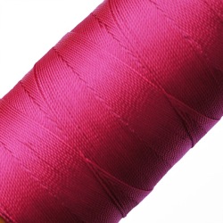 Knyt- och sytråd av nylon, 0.5mm, cerise (10 meter) rosa