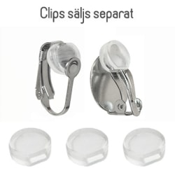 Mjuka komfortkuddar för clips (clips ingår ej), 7.5mm, 4st transparent