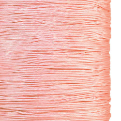 Kinesisk knyttråd av nylon, 0.8mm, ljus aprikosrosa, 10m rosa