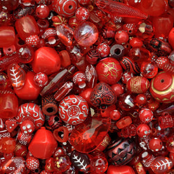 Akrylmix i röda toner, 40g röd