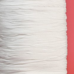 Kinesisk knyttråd av polyester, 1mm, vit, 10m vit
