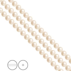 Preciosa Nacre Pearls (premiumkvalitet), 5mm, Cream, 25st
