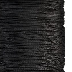 Kinesisk knyttråd av polyester, 1mm, svart, 10m svart