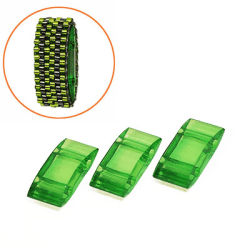 Carrier beads, 9x18mm stompärlor av akryl, gröna, 20st