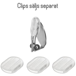 Mjuka komfortkuddar för clips (clips ingår ej), 8x10mm, 4st transparent