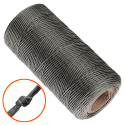 Vaxad, platt polyestertråd, 1x0.3mm, grå, 10m grå